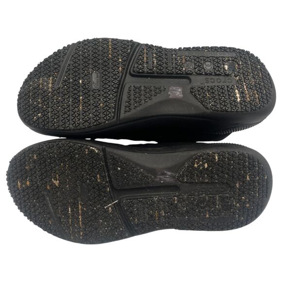 Crocs On the Clock Slip Resistant Work Sneakers Shoes Black Size 7 - Picture 5 of 7